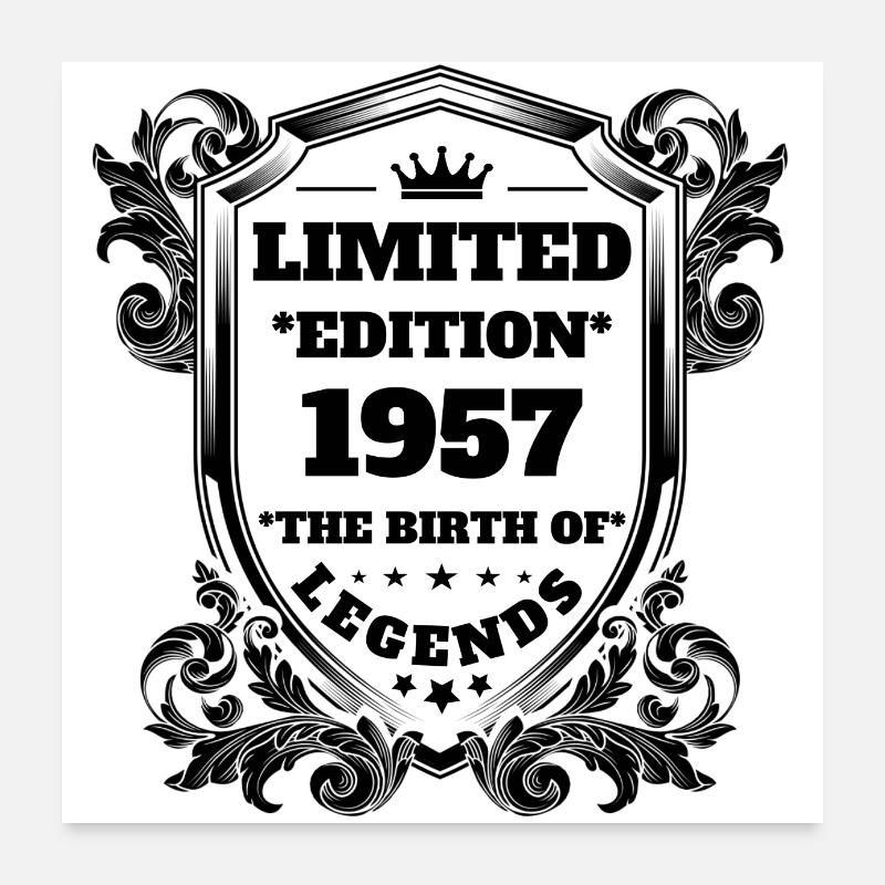 1957 Poster 24" x 24" (60x60 cm)