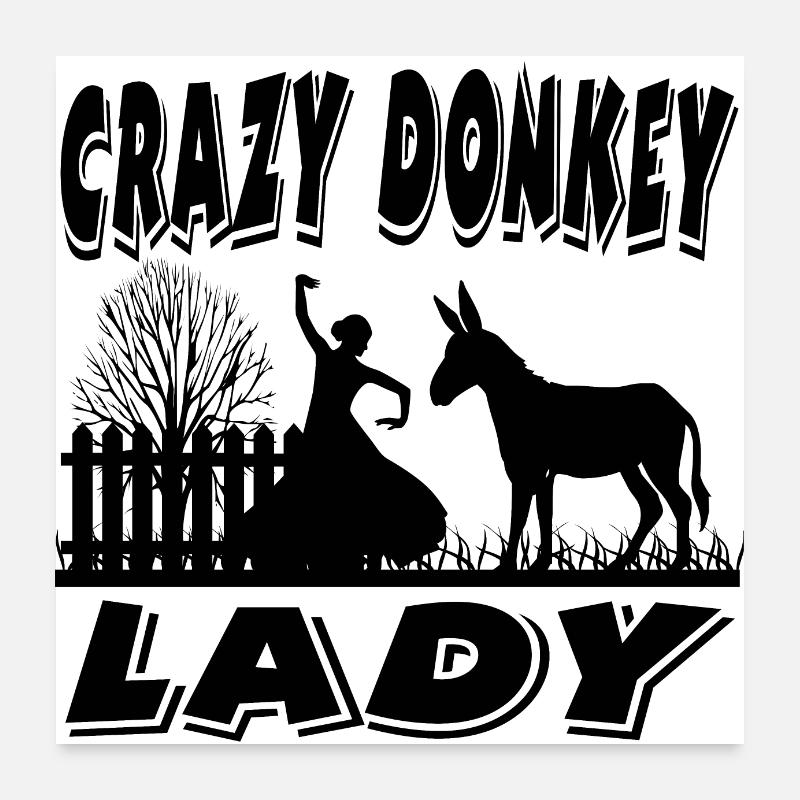 Esel Poster 60x60 cm