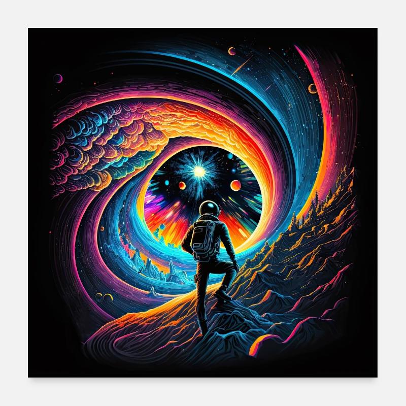 Space Portal Poster 60x60 cm