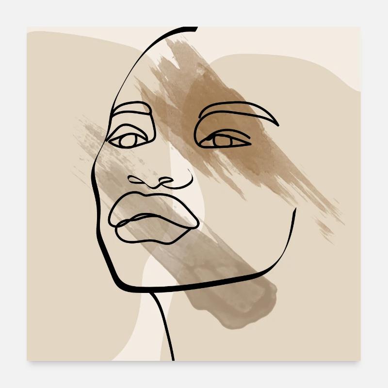 Perdu dans la paix. Poster 60 x 60 cm