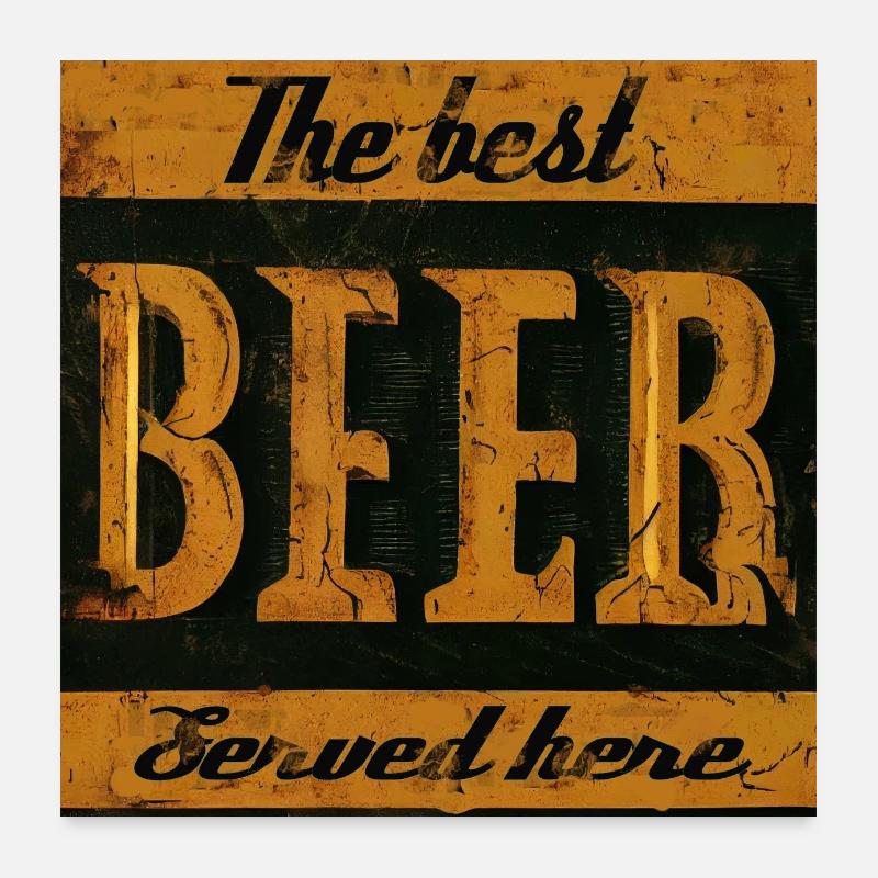 Migliore birra Poster 60x60 cm