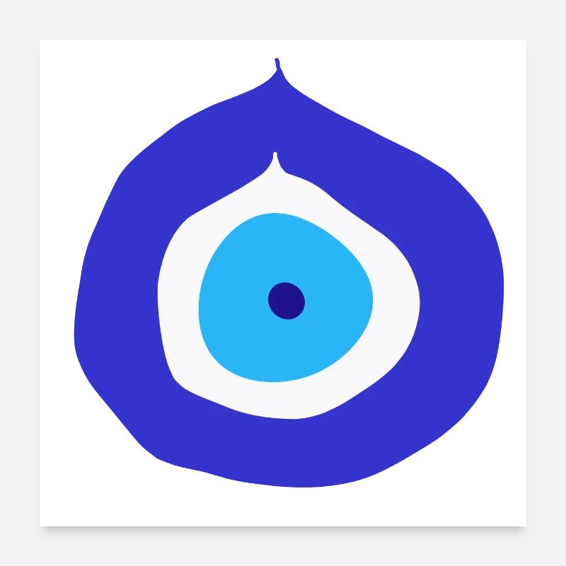 Nazar Conception de protection - Evil Eye Poster 60 x 60 cm