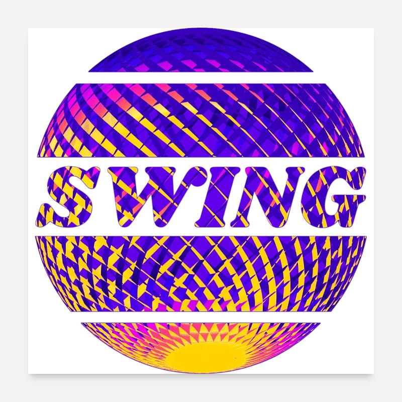 Balle Swing Disko Poster 60 x 60 cm