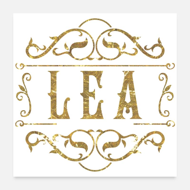 Léa or Poster 60 x 60 cm