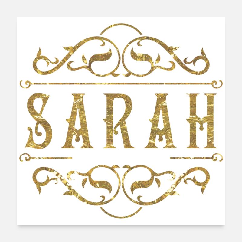 Sarah gold Poster 24" x 24" (60x60 cm)