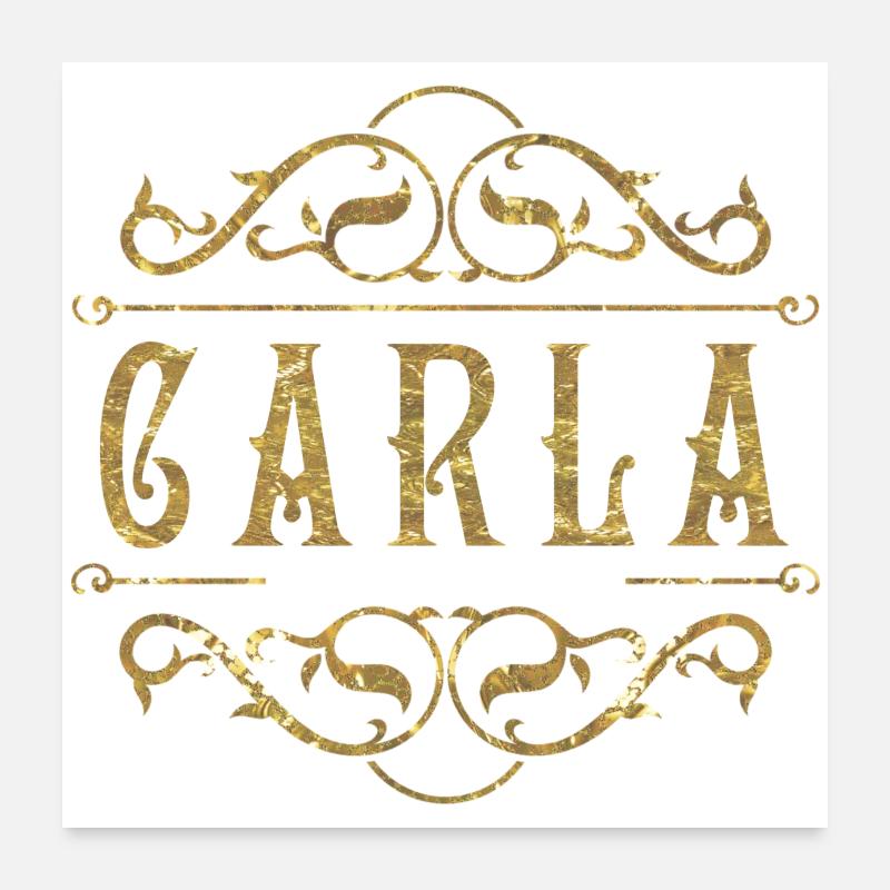 Carla gold Poster 24" x 24" (60x60 cm)