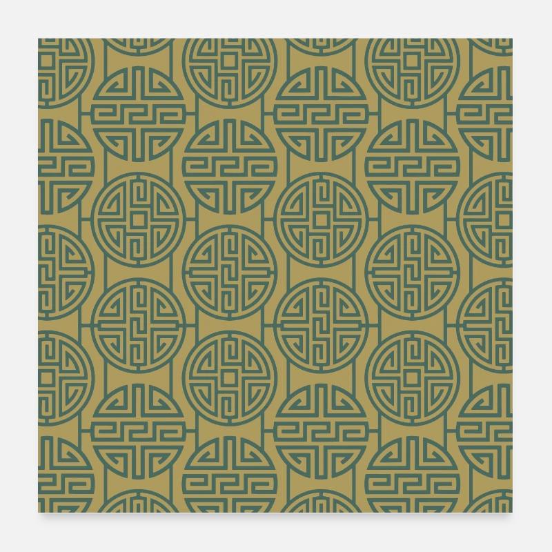 Modèle chinois Poster 60 x 60 cm