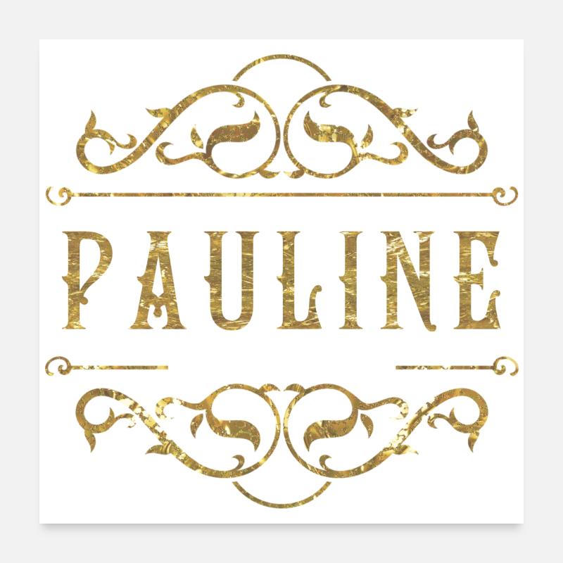 Pauline goud Poster 60x60 cm