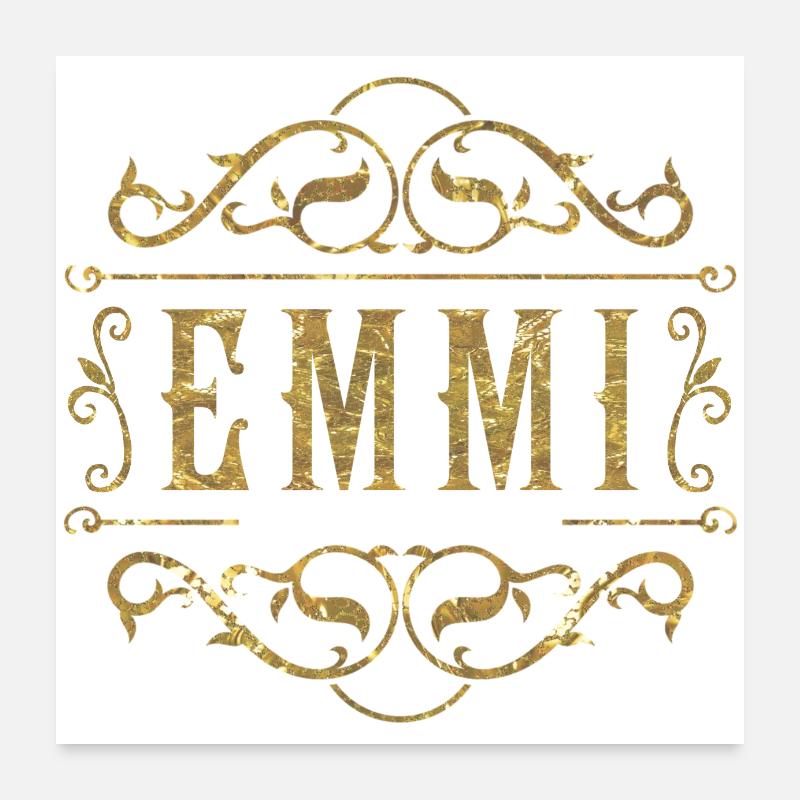 Emmi guld Poster 60x60 cm