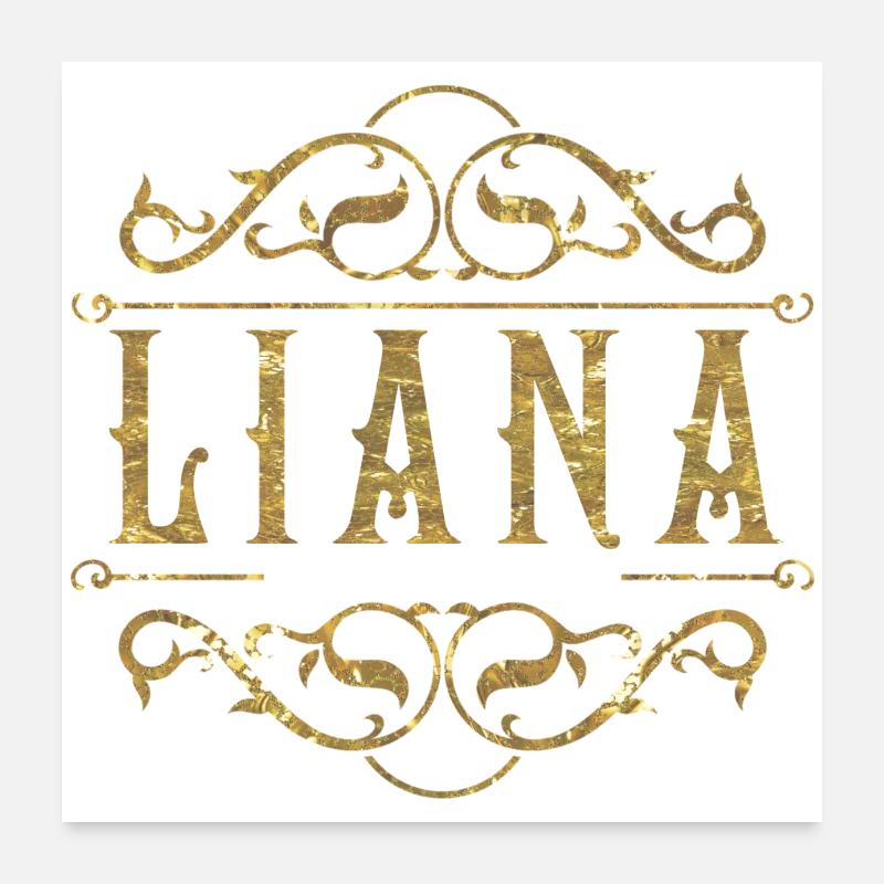 Liane en or Poster 60 x 60 cm