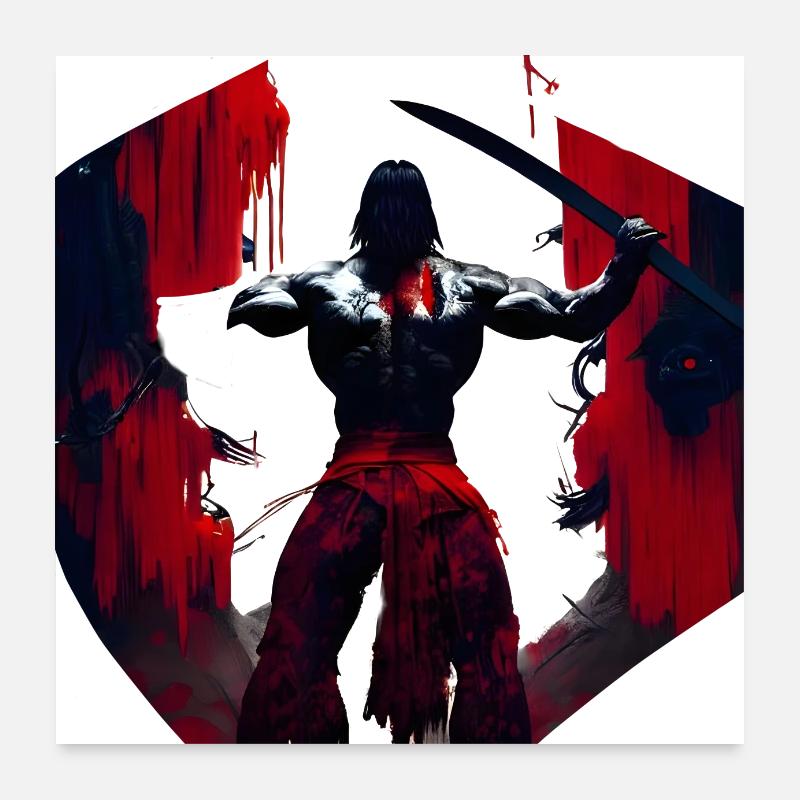 Samurai Poster 24" x 24" (60x60 cm)