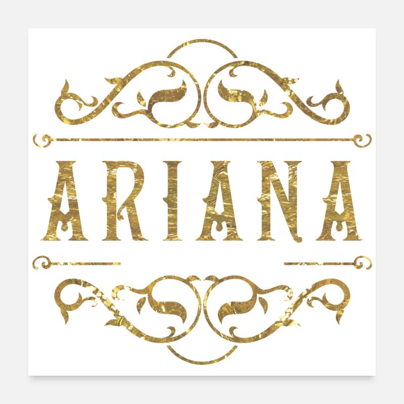 Ariana or Poster 60 x 60 cm