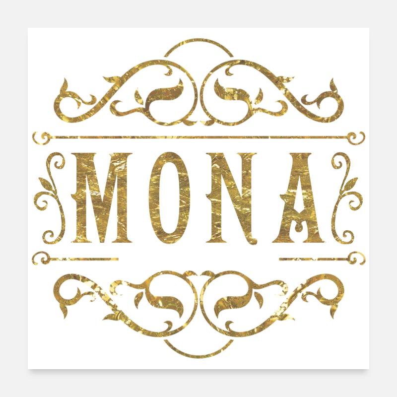 Mona or Poster 60 x 60 cm