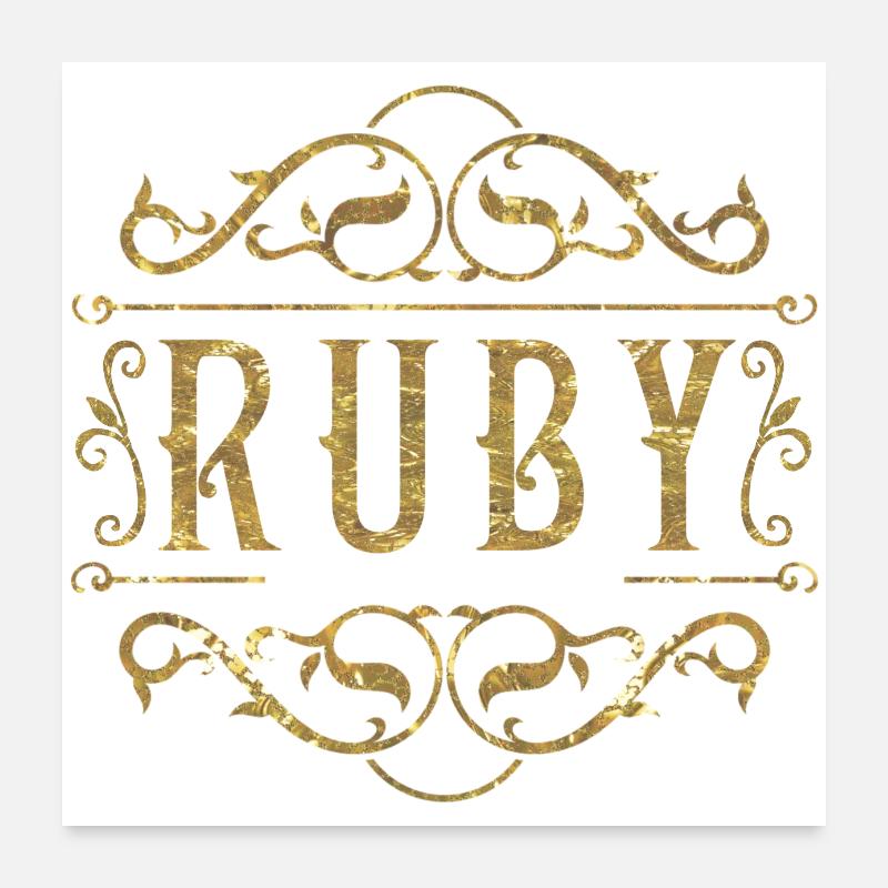 Or rubis Poster 60 x 60 cm