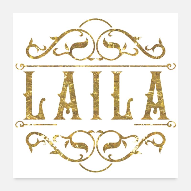 L’or Laila Poster 60 x 60 cm