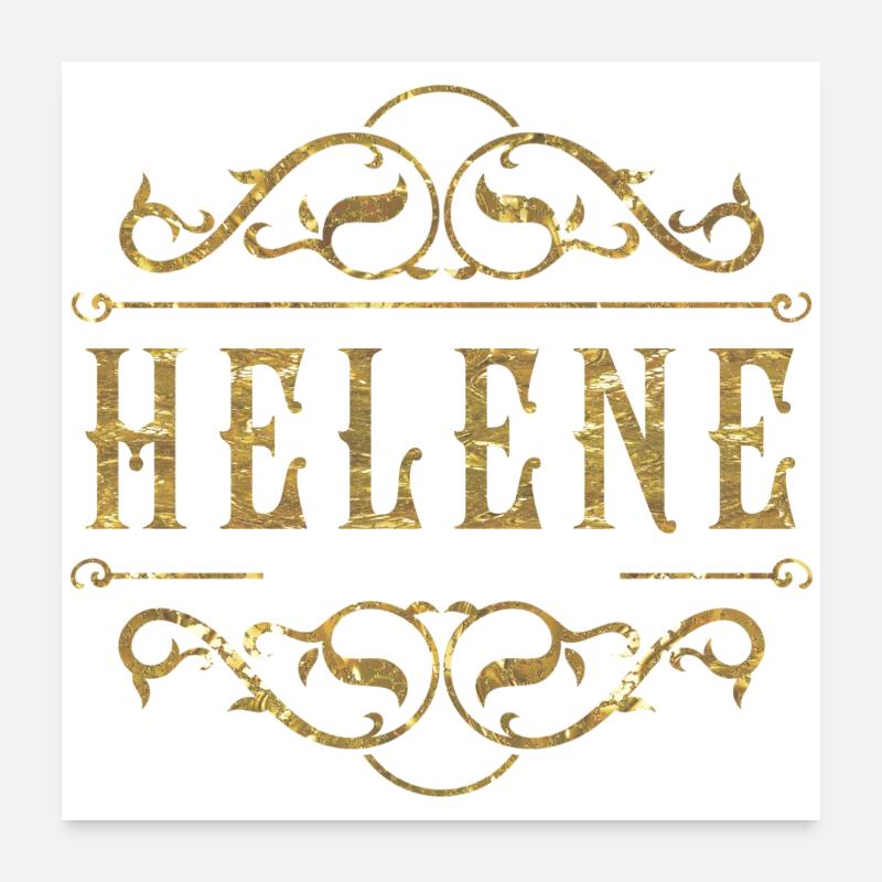 Helene gold Poster 24" x 24" (60x60 cm)