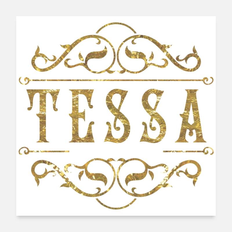 Tessa gold Poster 24" x 24" (60x60 cm)
