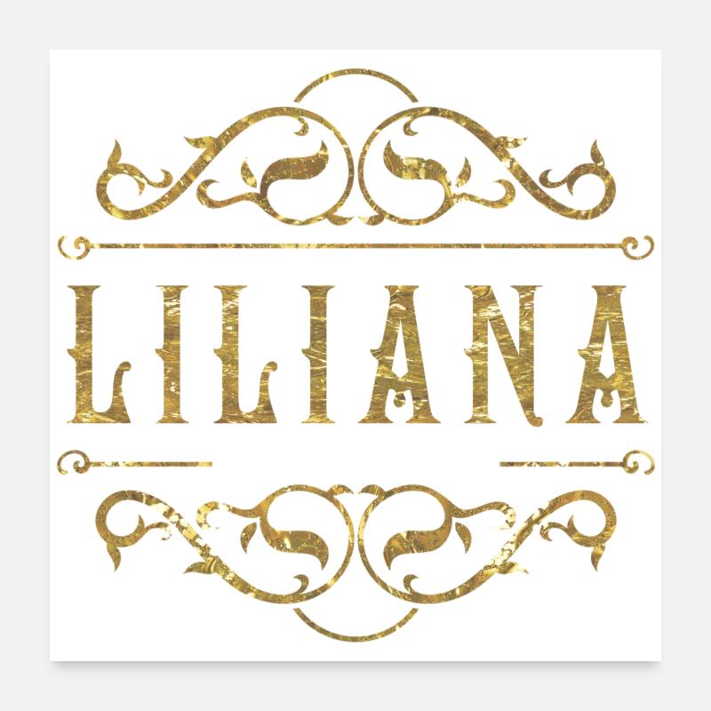 Liliana oro Poster 60x60 cm
