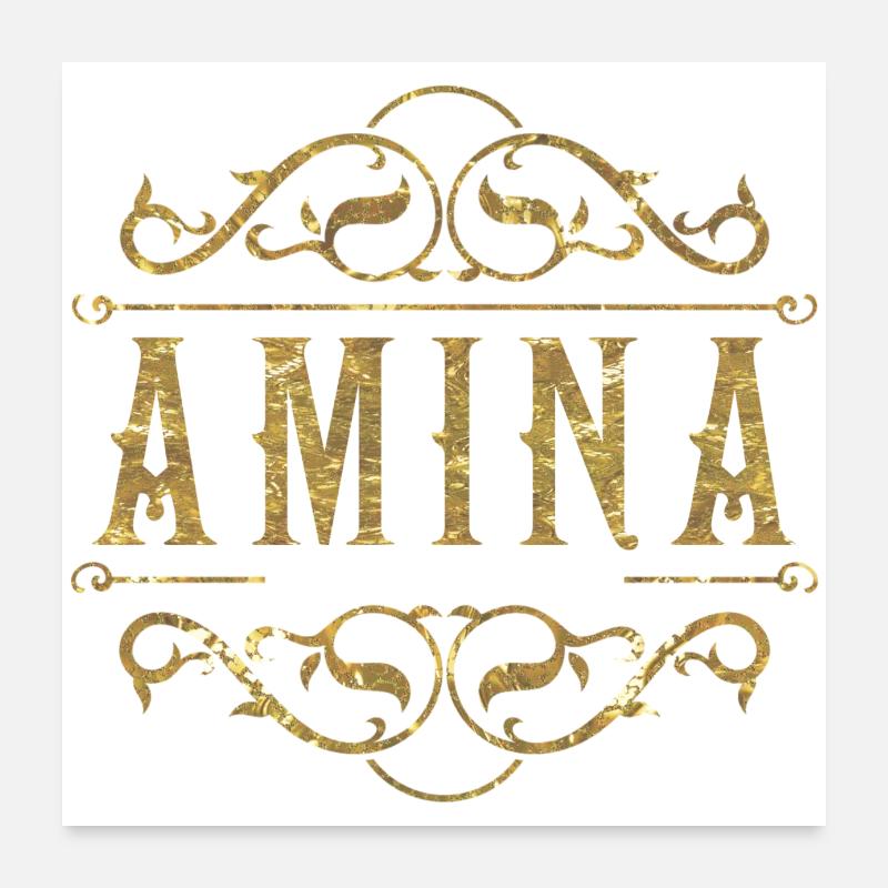 Amina or Poster 60 x 60 cm