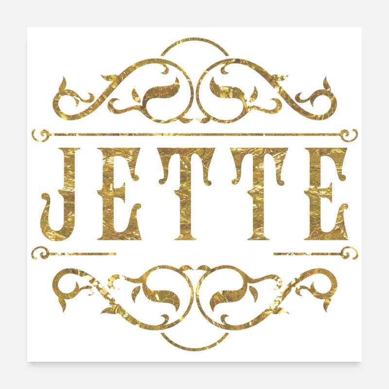 Jette gold Poster 60x60 cm