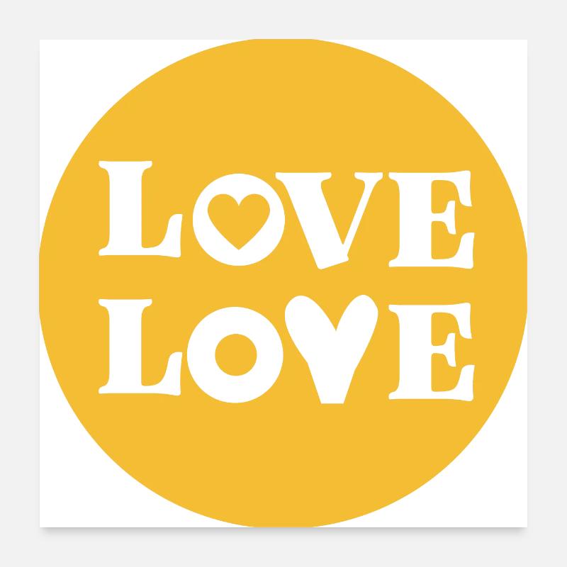 LOVE Poster 60 x 60 cm