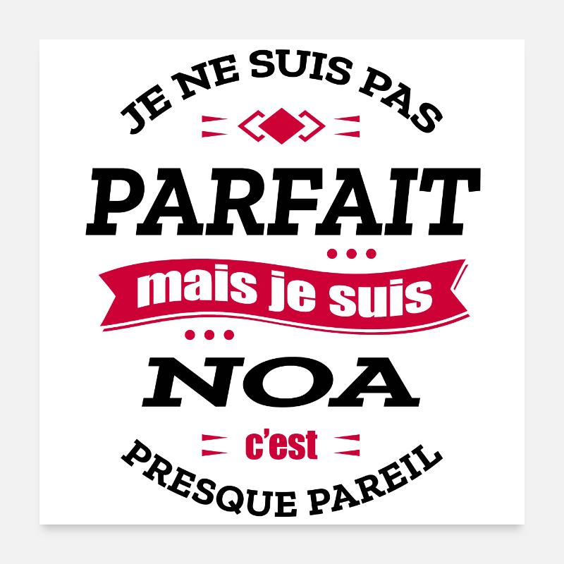 NOA PARFAIT - PRENOM NOA Poster 60 x 60 cm