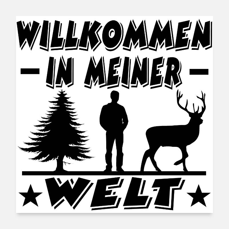 Jäger Poster 60x60 cm