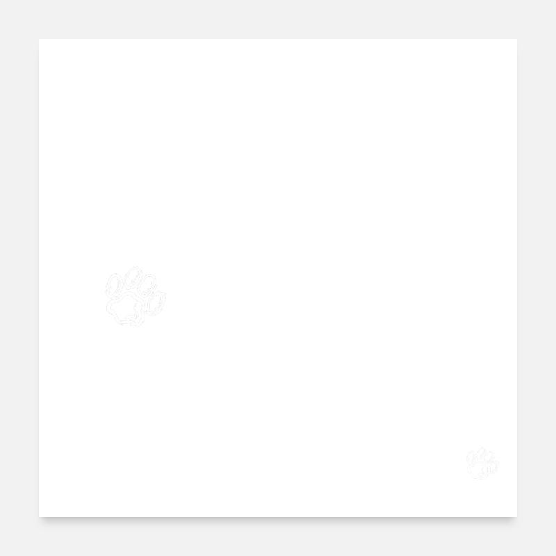 Pas d'enfants mon chat est allergique Poster 60 x 60 cm