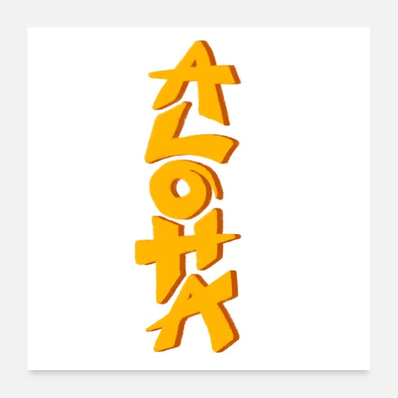 Aloha Poster 60x60 cm