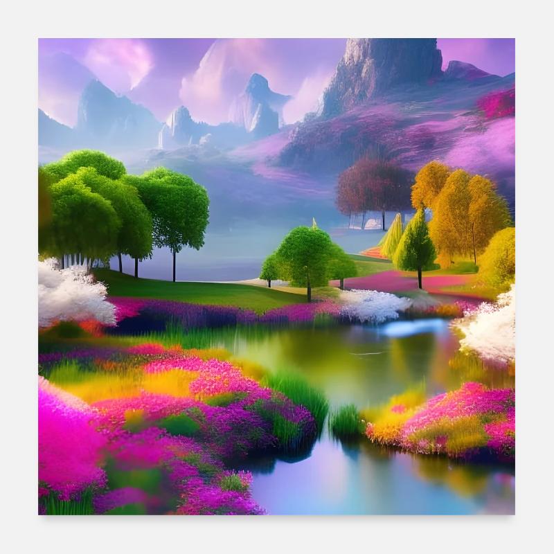 Beautiful spring Poster 24" x 24" (60x60 cm)