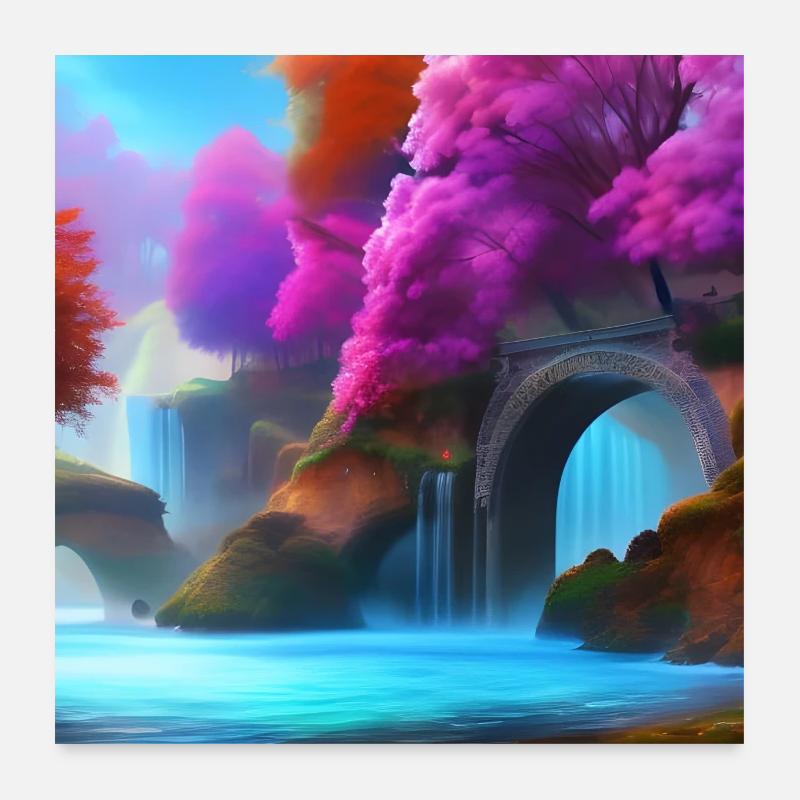 Schöner Frühling 2 Poster 60x60 cm