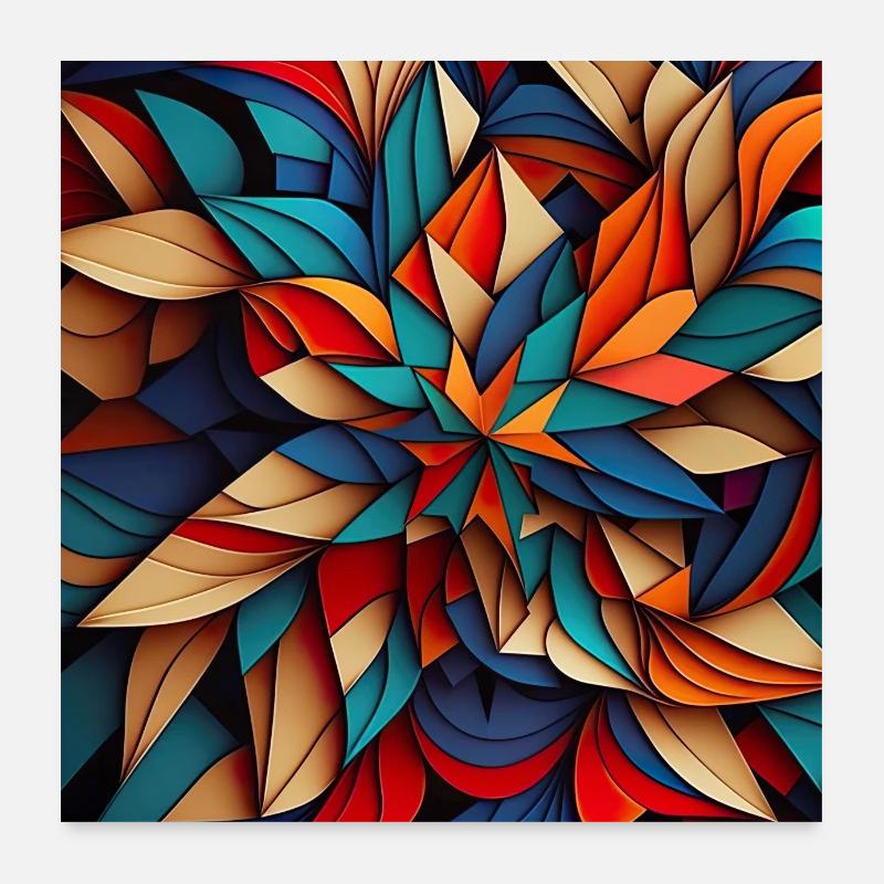 Modern Abstract Pattern Poster 24" x 24" (60x60 cm)
