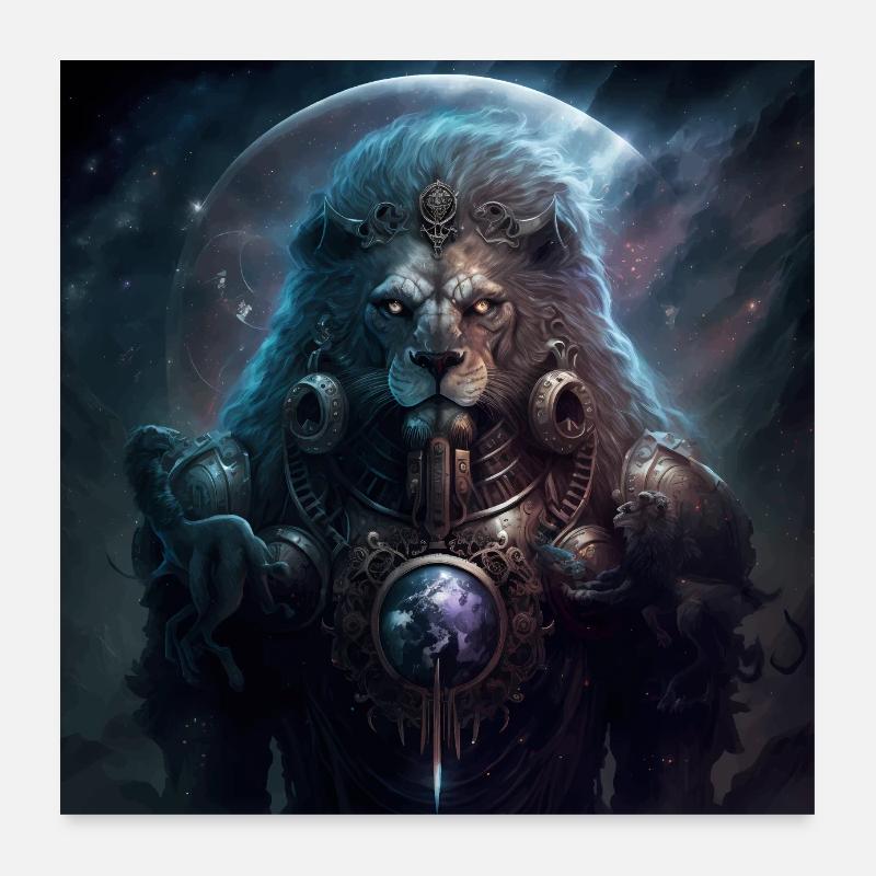 Signe du zodiaque Epic Space Leo Version 2 Poster 60 x 60 cm