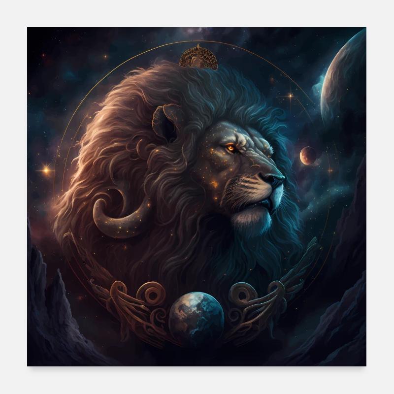 Signe du zodiaque Epic Space Leo Version 1 Poster 60 x 60 cm