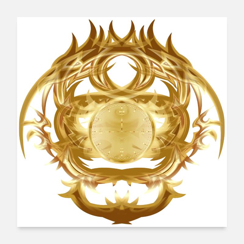 Le Temps du Dragon Poster 60 x 60 cm