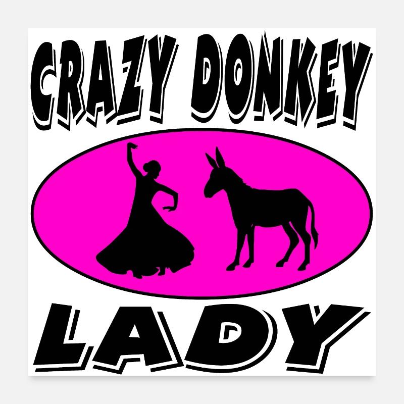 Donkey Poster 24" x 24" (60x60 cm)