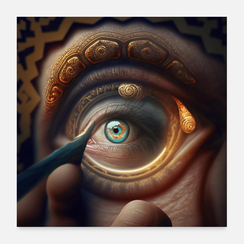 the eye by daniel costa 2 Poster 24" x 24" (60x60 cm)