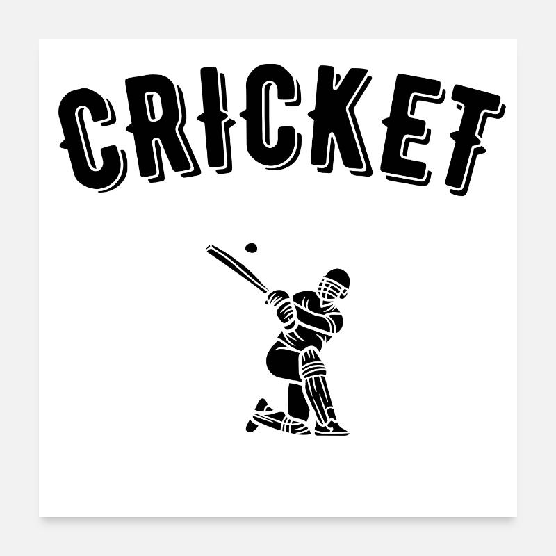 Kricket Poster 60x60 cm
