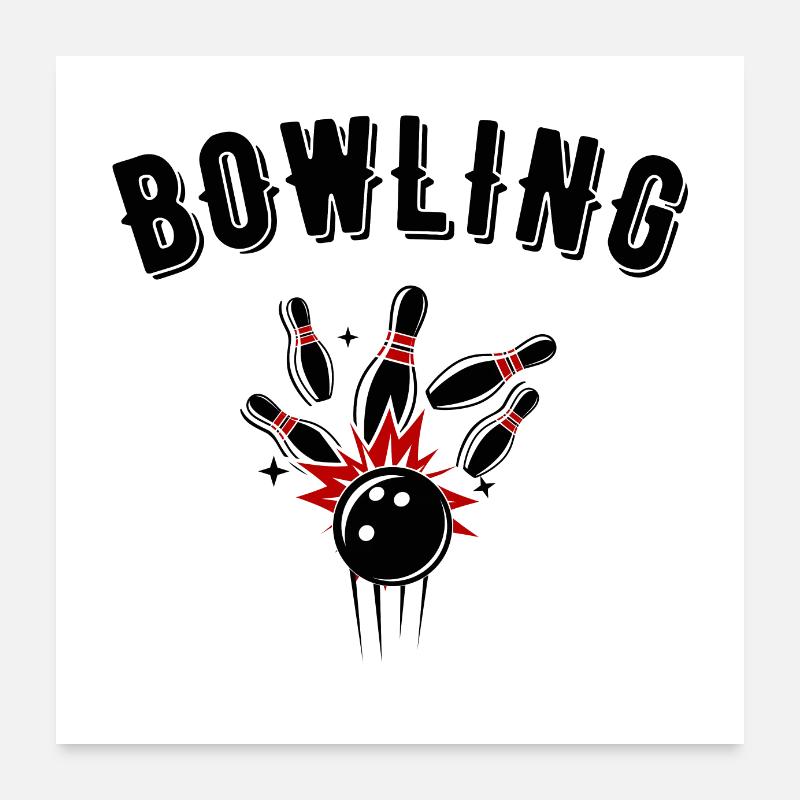 bowling Poster 24" x 24" (60x60 cm)