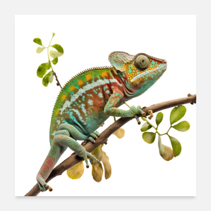 Le look caméléon Poster 60 x 60 cm