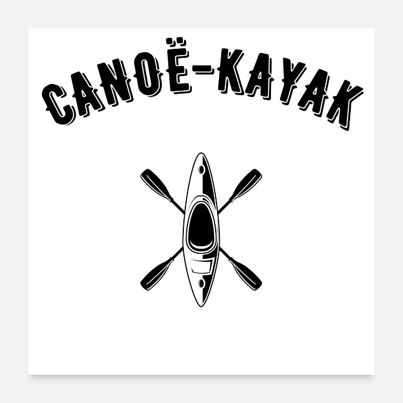 Canoe Kayak Poster 24" x 24" (60x60 cm)