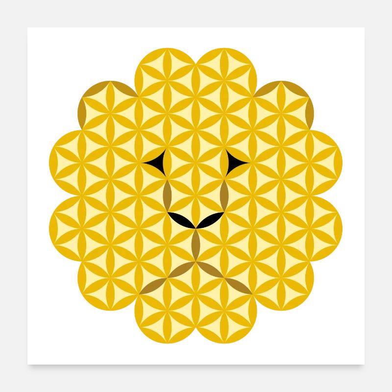 Lion de vie - Alpha S01 Poster 60 x 60 cm