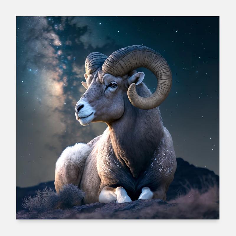 Ram from Space Poster Poster 60x60 cm