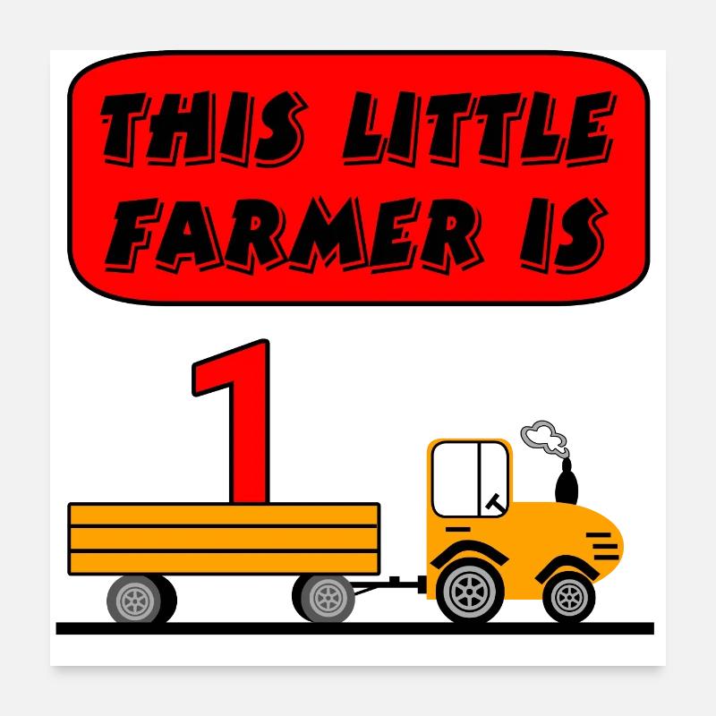 Tractor Poster 24" x 24" (60x60 cm)
