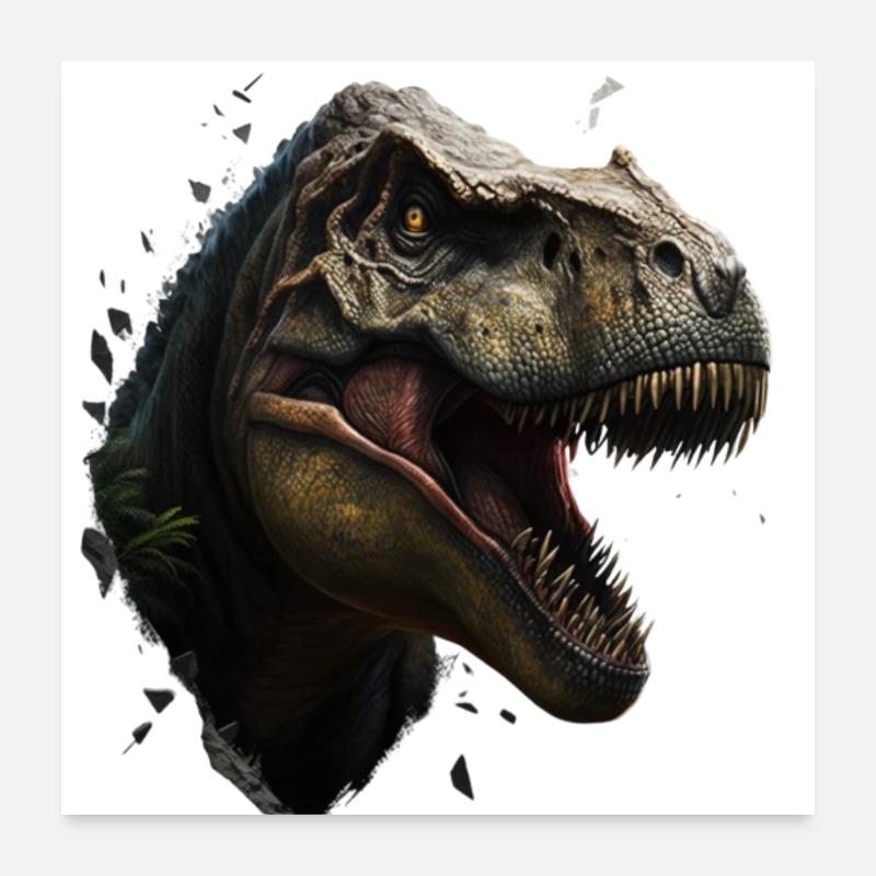 T-Rex: Invincible and unforgettable Poster 24" x 24" (60x60 cm)