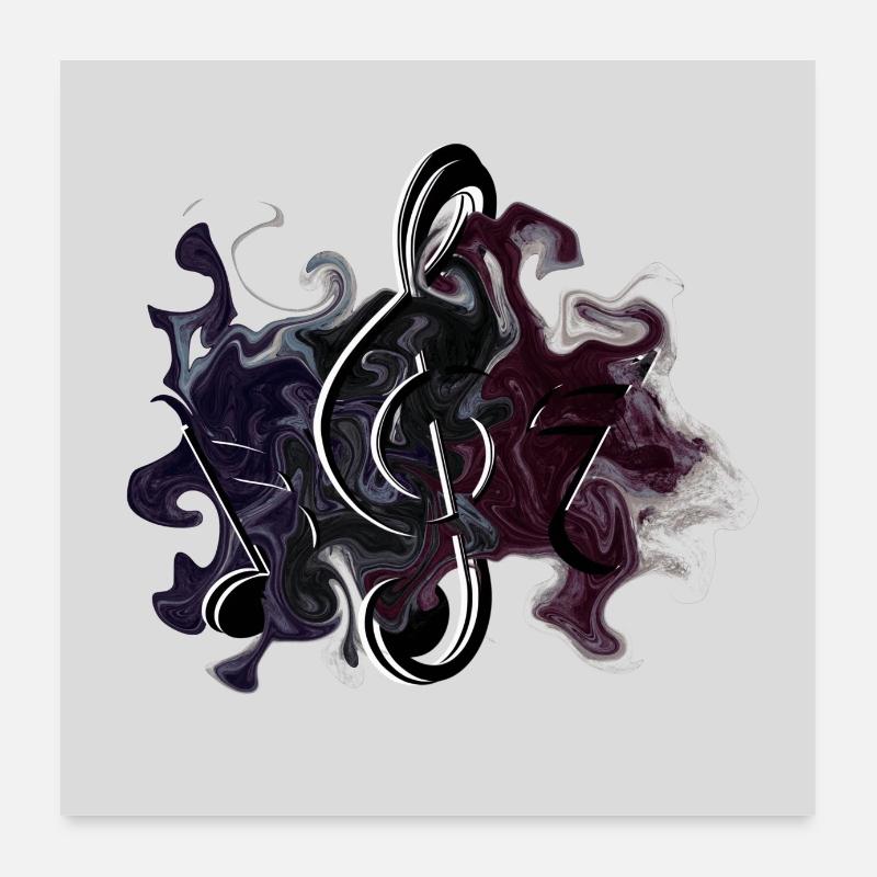 Clef Notes Poster 24" x 24" (60x60 cm)