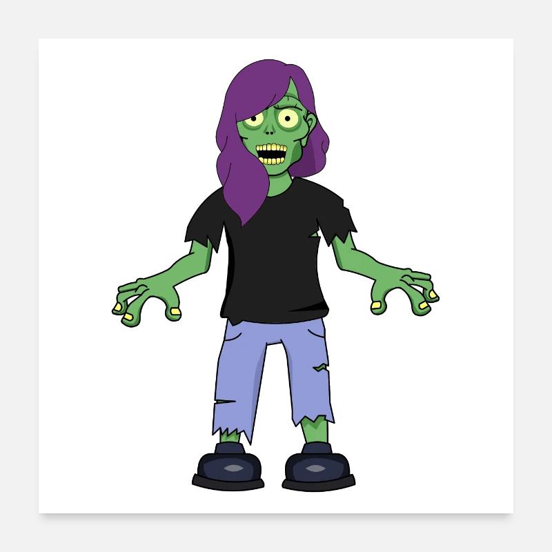 Goth Zombie Poster 60x60 cm