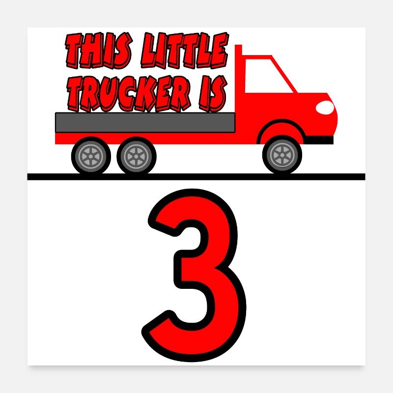 Camion Poster 60 x 60 cm