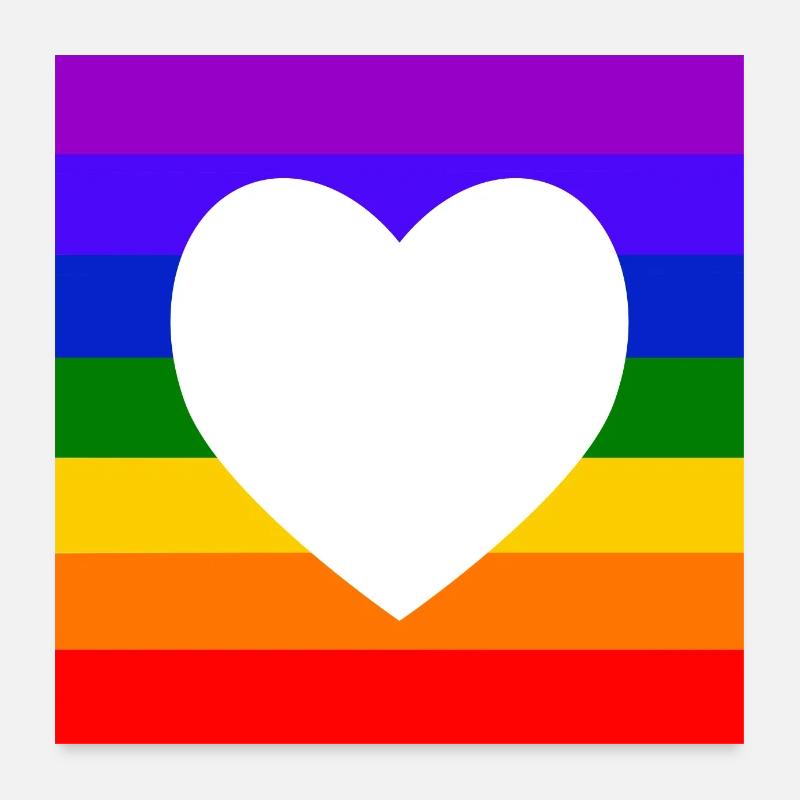Rainbow Poster 24" x 24" (60x60 cm)