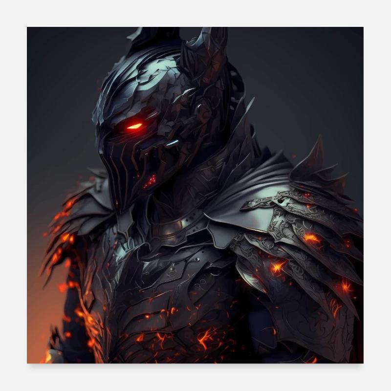 Dark Fantasy Knight Version 9 Poster 24" x 24" (60x60 cm)
